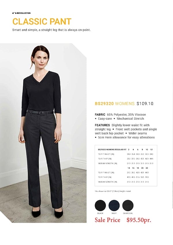 BS29320_Fashion Biz Women’s Classic Pants