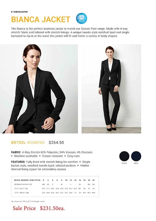 BS732L_Fashion Biz Ladies Bianca Jacket
